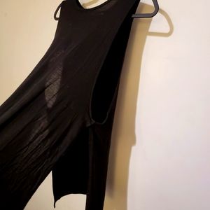 Express cut out black shirt